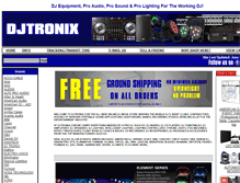 Tablet Screenshot of djtronix.com